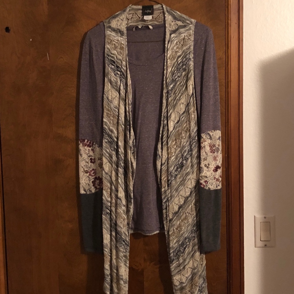 BKE Long Sleeve Tee w/ Vest